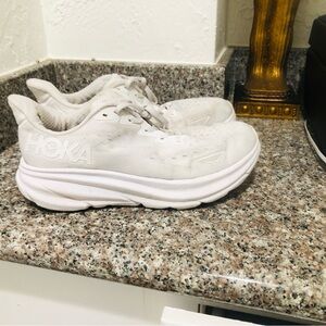 Hoka Blue and Black Athletic Shoes